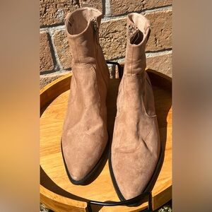 H&M suede ankle cowboy boots size 9.5